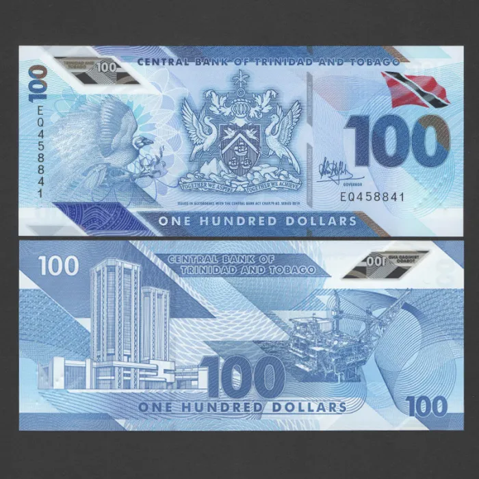اسکناس 100 دلار ترینیداد و توباگو