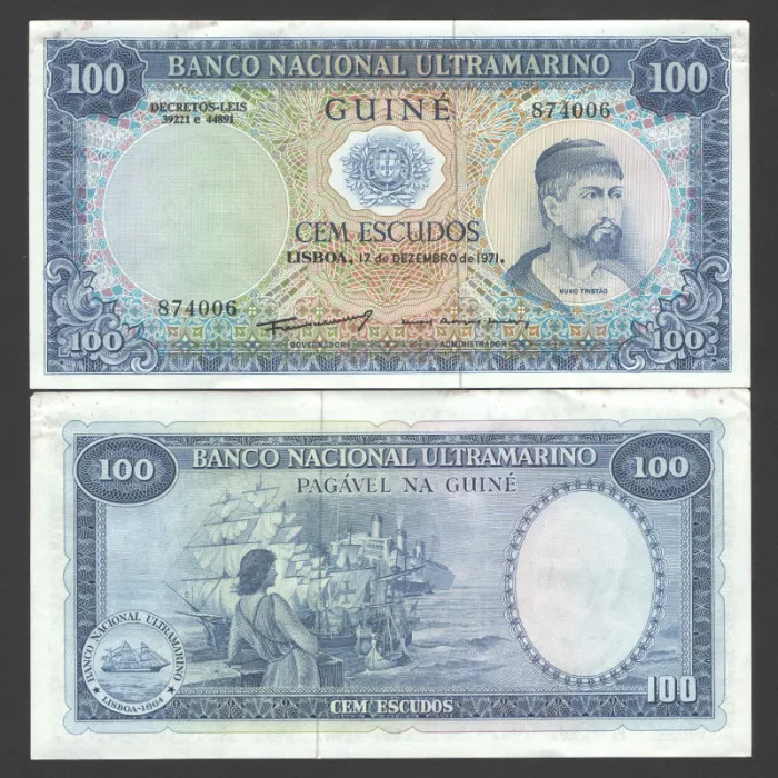 اسکناس 100 اسکودوش گینه پرتغال