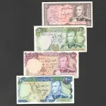 ست 6 برگ محمدرضا شاه