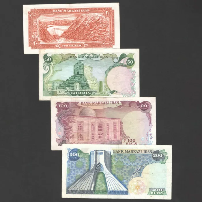 ست 6 برگ محمدرضا شاه