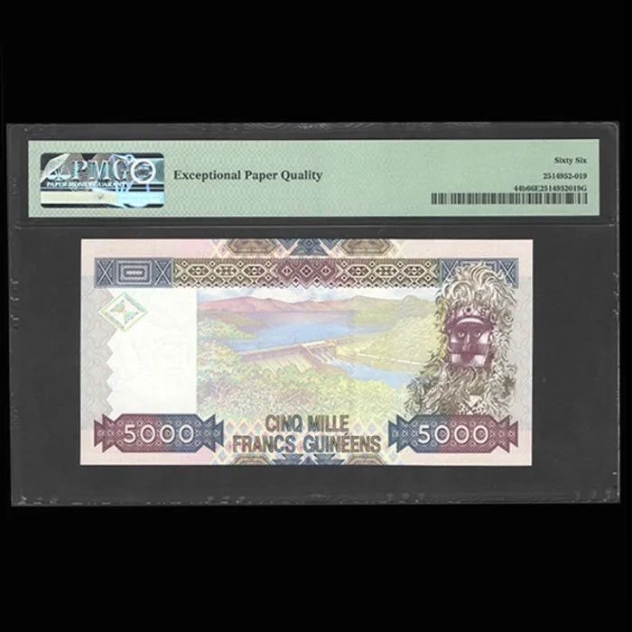 تک اسکناس 5000 فرانک گینه - گرید 66