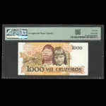 تک اسکناس 1000 کروزیروس برزیل - گرید 66