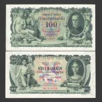 تک اسکناس 100 کرون چکسلواکی (Specimen)