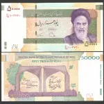 جفت اسکناس 50000 ریال جمهوری اسلامی
