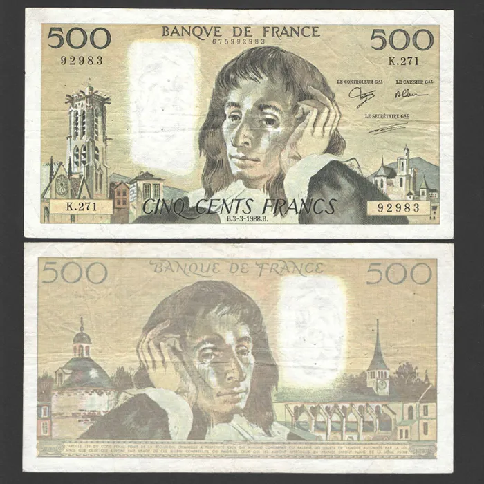 اسکناس 500 فرانک فرانسه