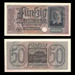 اسکناس 50 مارک آلمان نازی