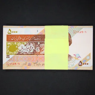 بسته یک تا صد 5000 ریال جمهوری اسلامی - شماره قشنگ 119000